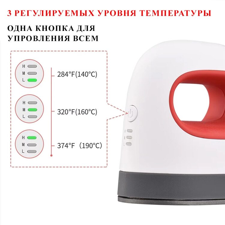 Мини утюг для трансферов